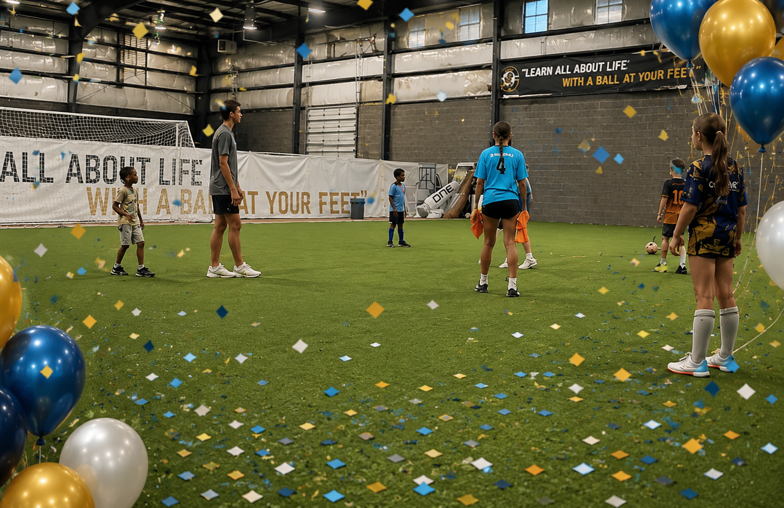 Premium birthday party with CSF coach at Carolina Futsal Center